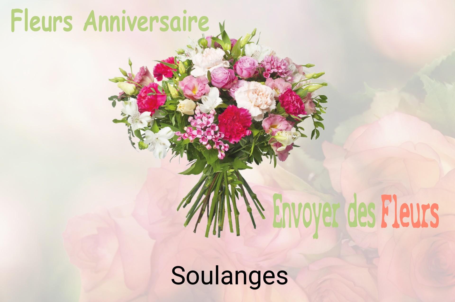 Bouquet de fleurs d’anniversaire livré à Soulanges