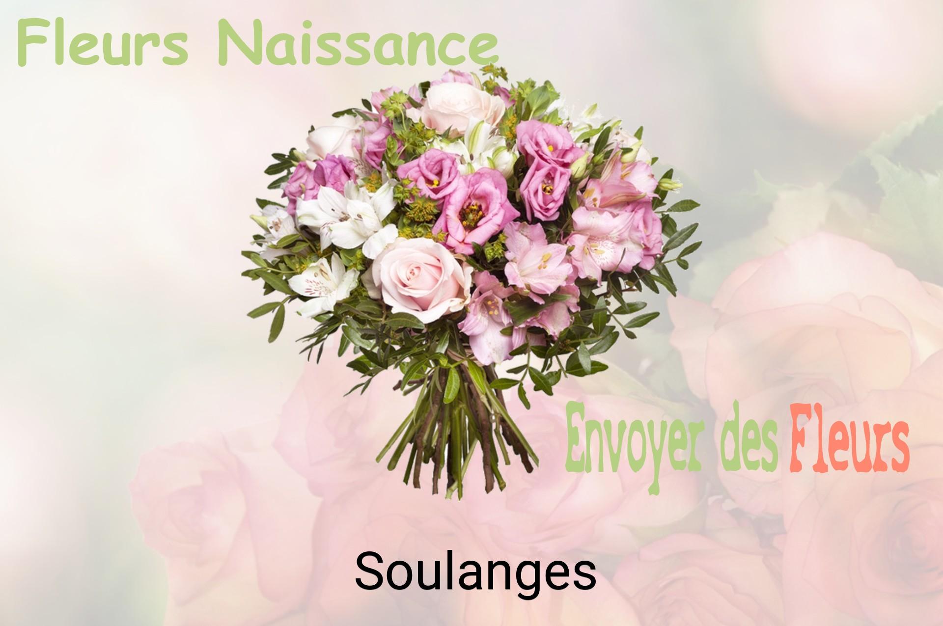 Bouquet de fleurs de naissance livré à Soulanges